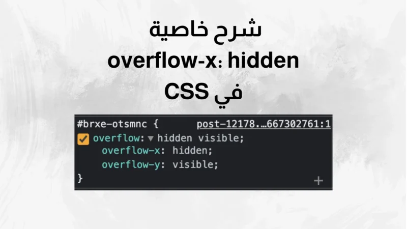 overflow-x: hidden